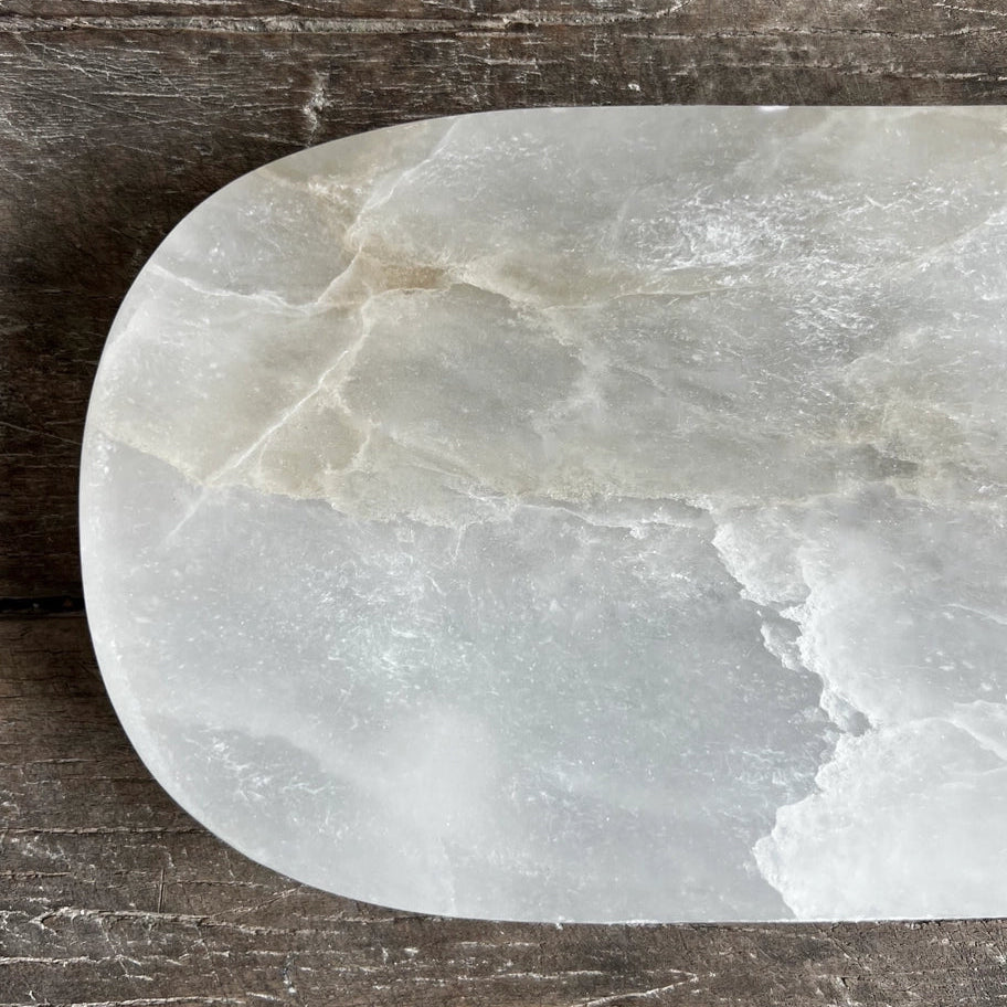 Marblelous schaal | wit/alabaster