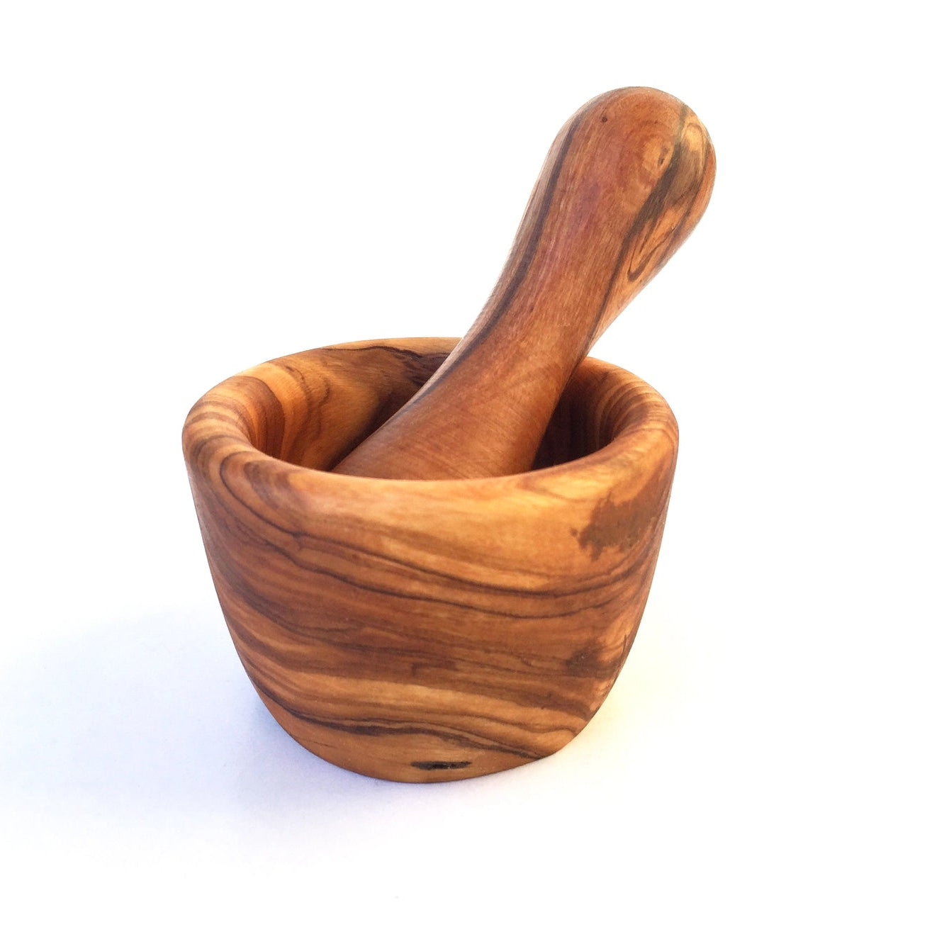 Olijfhout | Mini vijzel met stamper