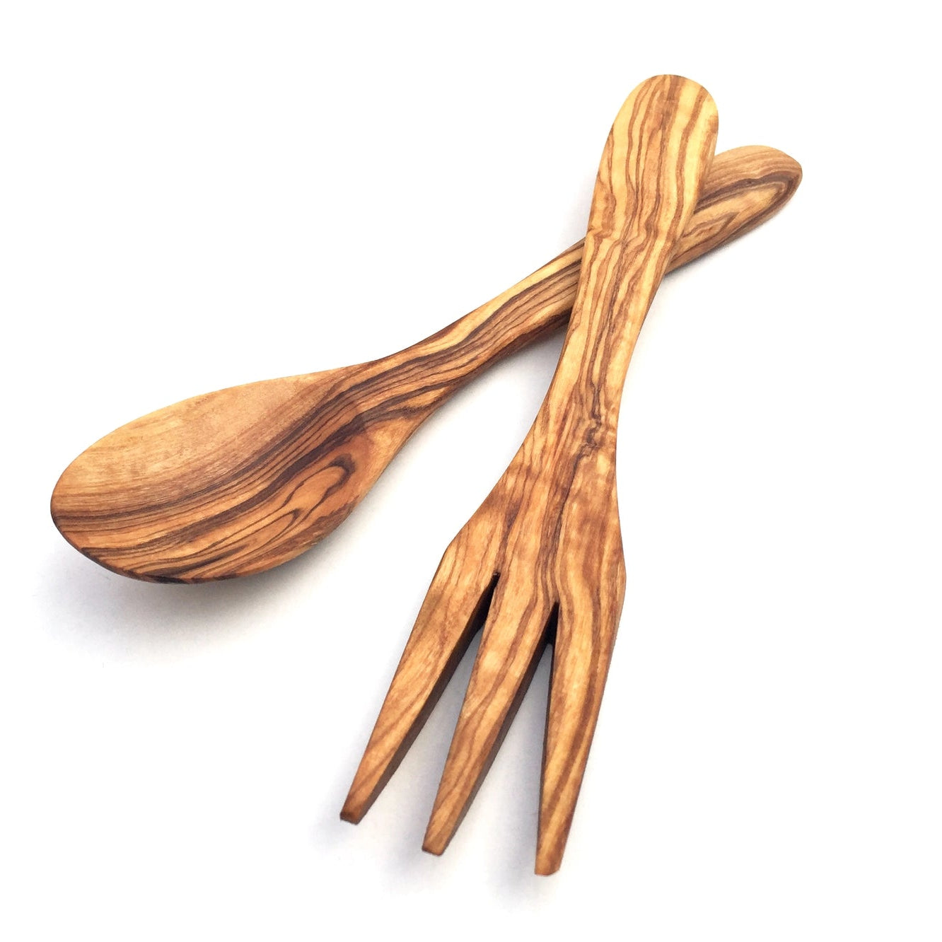 Olijfhout | Set van 2 saladebestekken "Paris"