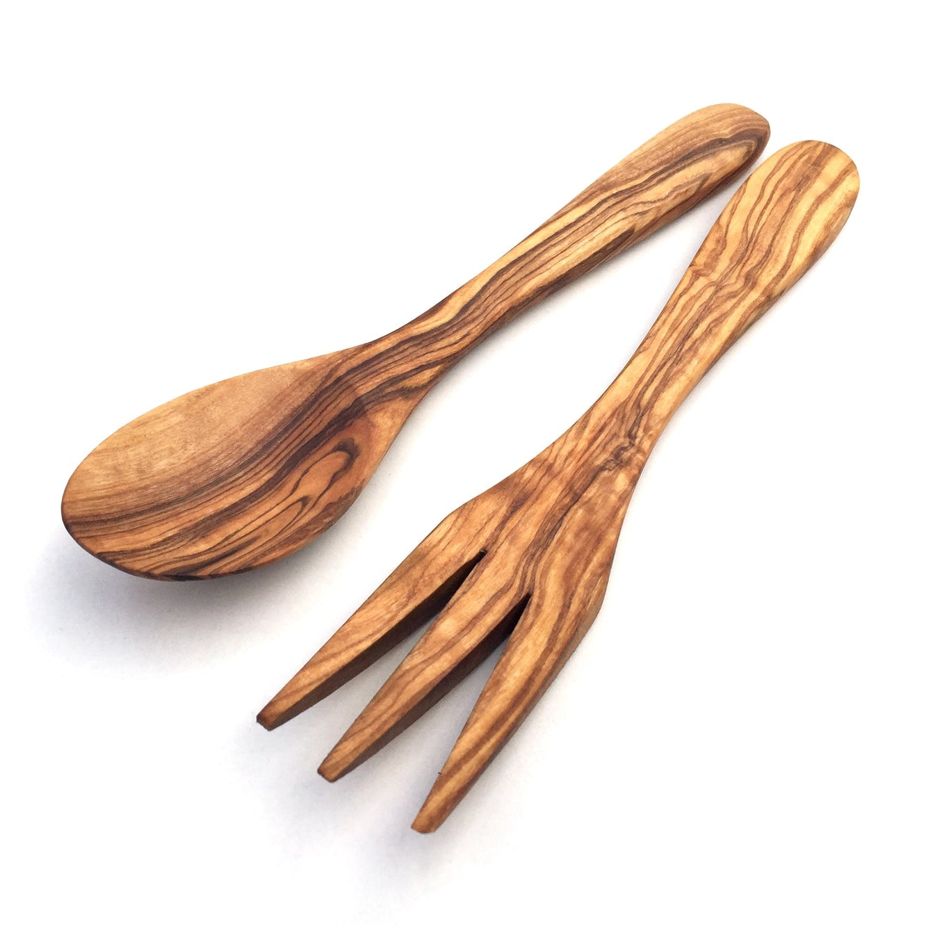 Olijfhout | Set van 2 saladebestekken "Paris"