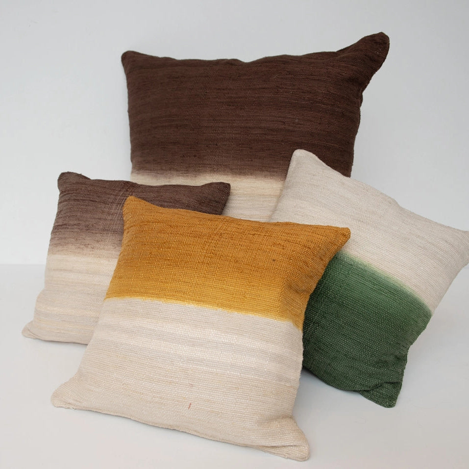 Handgemaakte Kussenhoes | off-white/silk of Sari