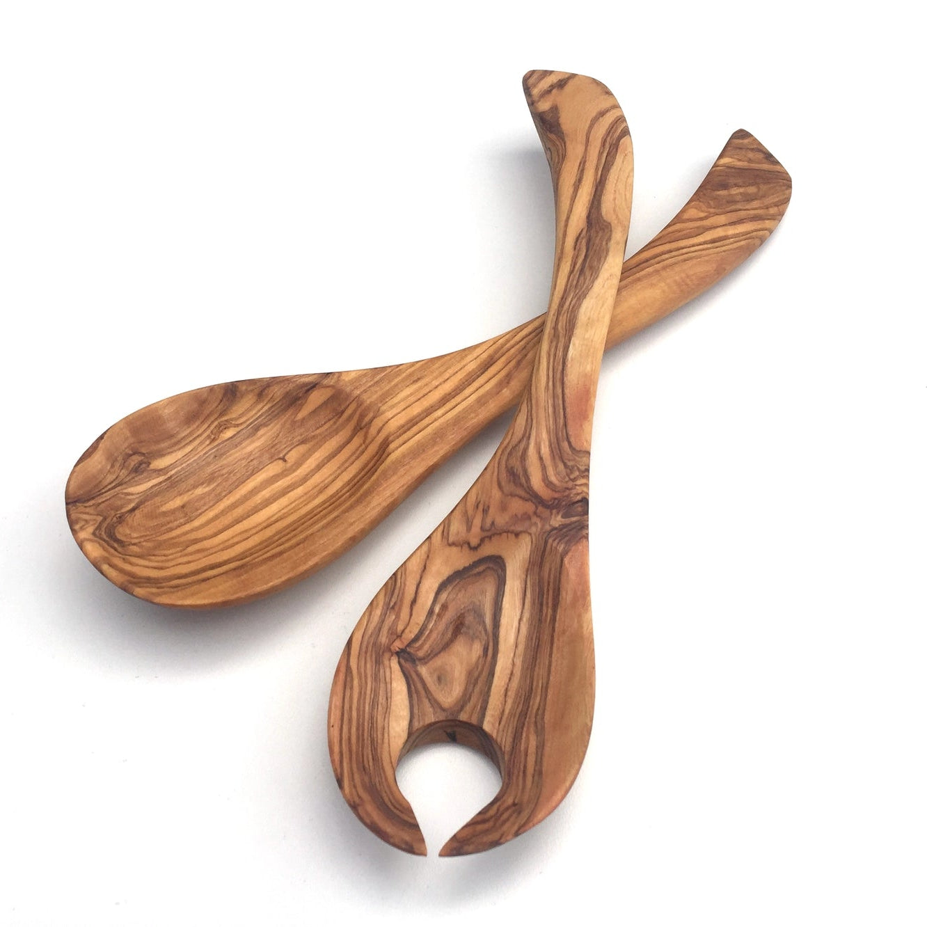 Olijfhout | Set van 2 saladebestekken “Tokyo” 25 cm