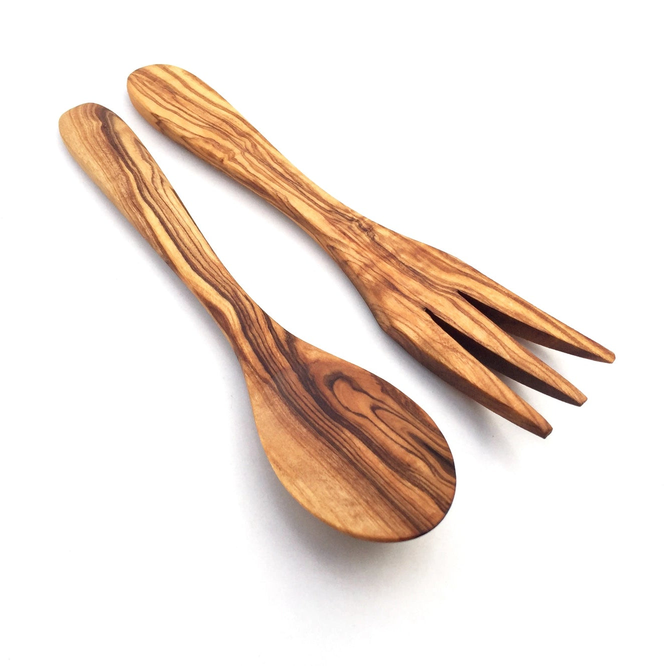 Olijfhout | Set van 2 saladebestekken "Paris"