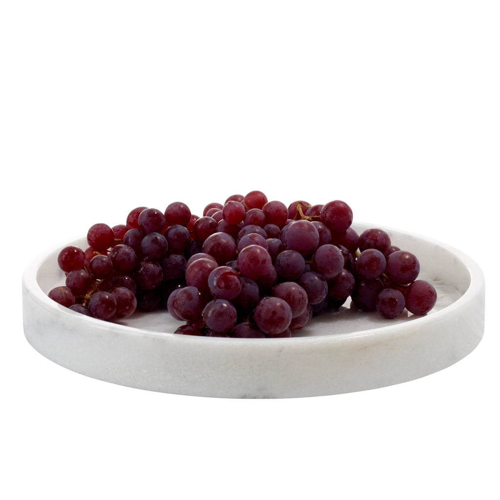 Marmeren schaal 26 x 26 x 4 cm | wit/marmer
