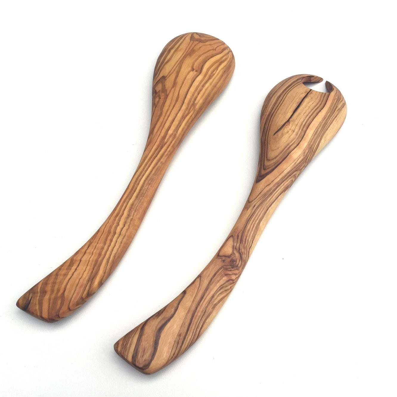Olijfhout | Set van 2 saladebestekken “Tokyo” 25 cm