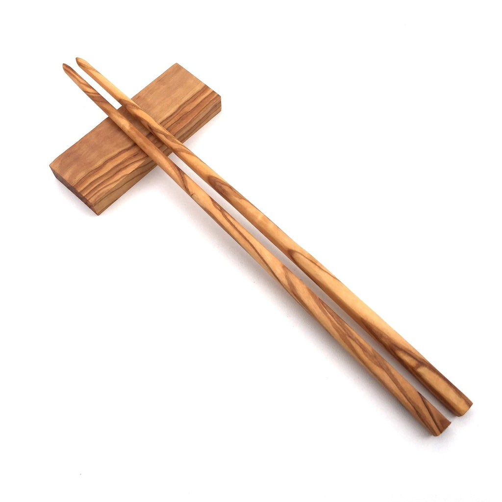 Olijfhout | Sushi-eetstokjes 23 cm