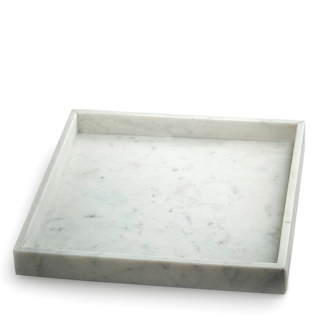 Marmeren schaal 30 x 30 x 5 cm | wit/marmer
