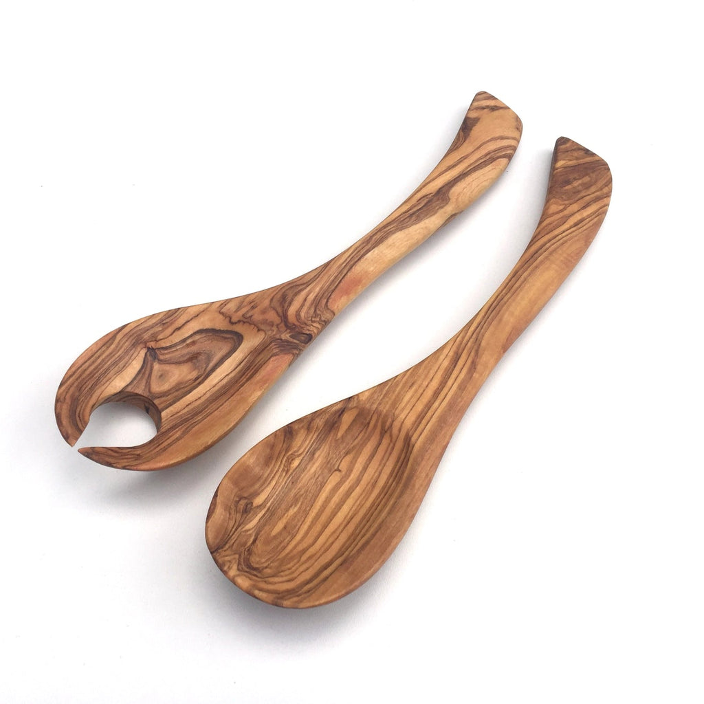 Olijfhout | Set van 2 saladebestekken “Tokyo” 25 cm