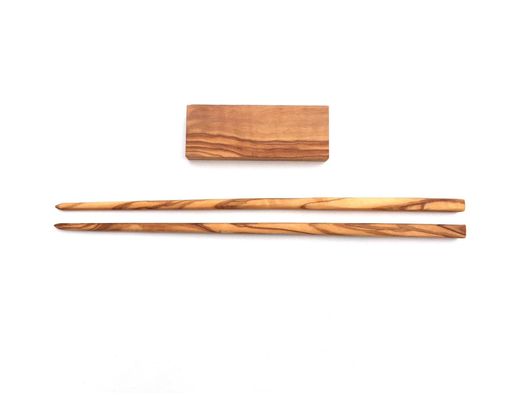 Olijfhout | Sushi-eetstokjes 23 cm