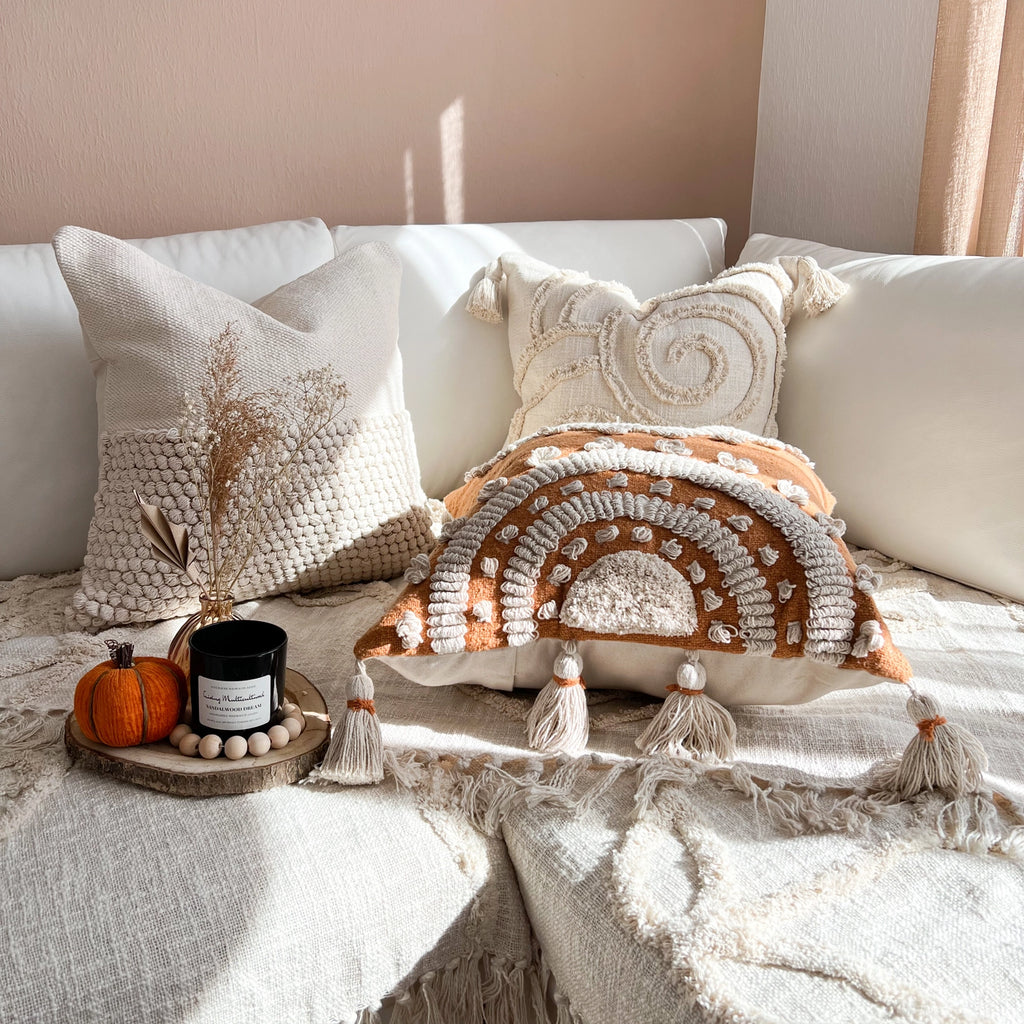 Handgemaakte Kussenhoes organische katoen 50 x 50 | off-white