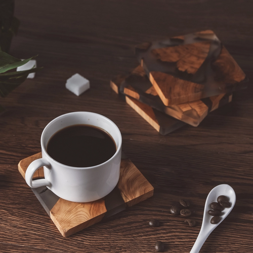 Houten Hars Onderzetter set| Handgemaakt